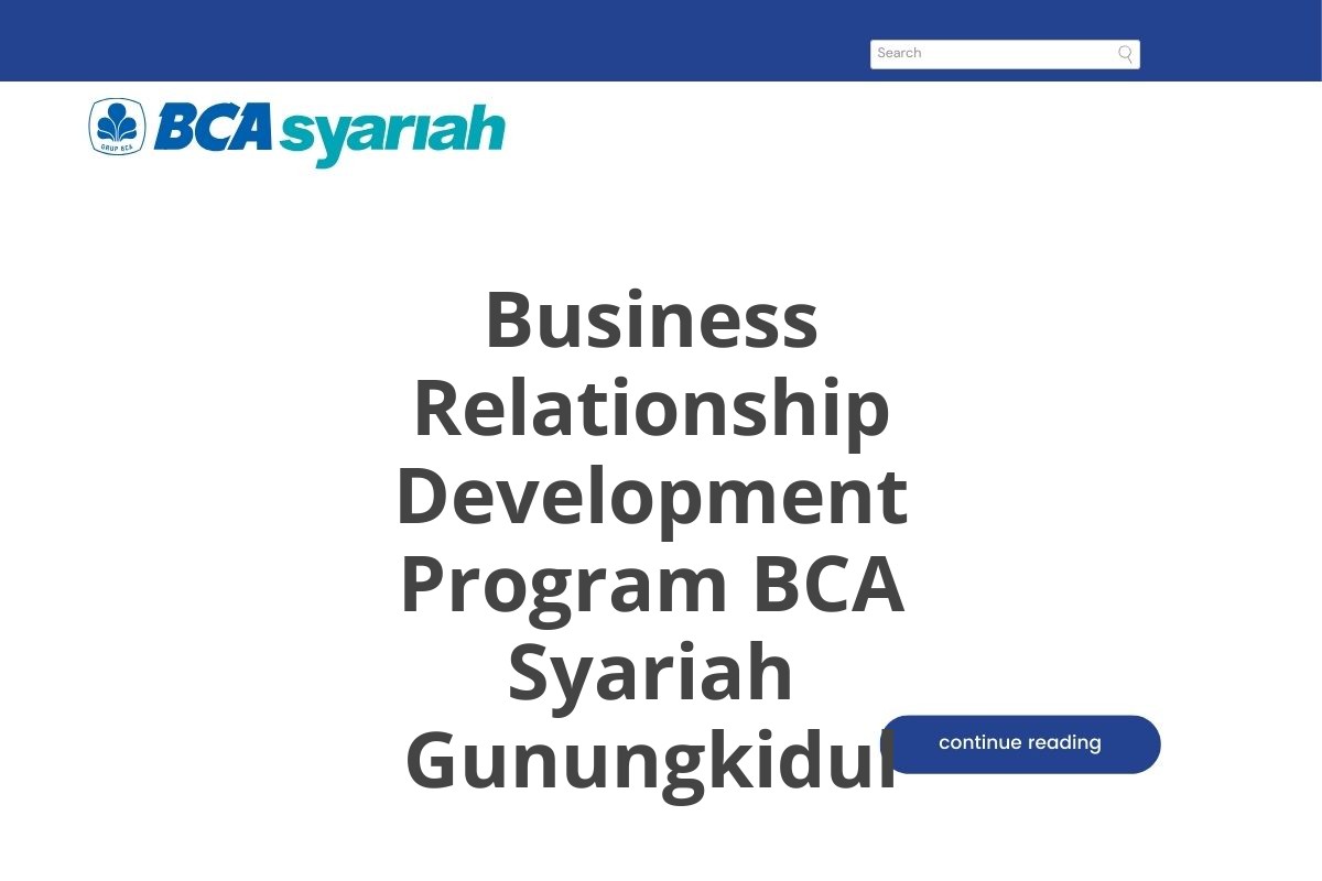 Business Relationship Development Program BCA Syariah Gunungkidul