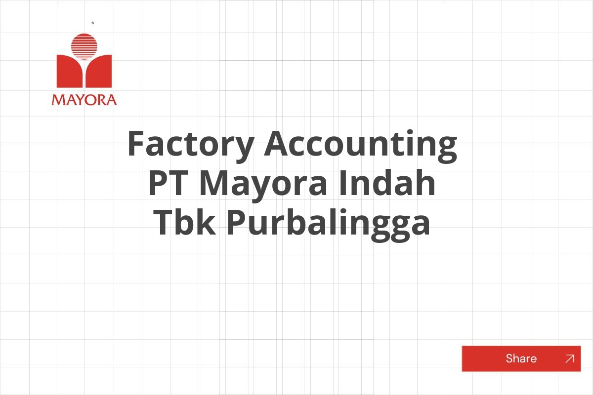 Factory Accounting PT Mayora Indah Tbk Purbalingga