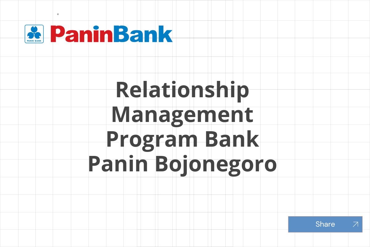 Relationship Management Program Bank Panin Bojonegoro