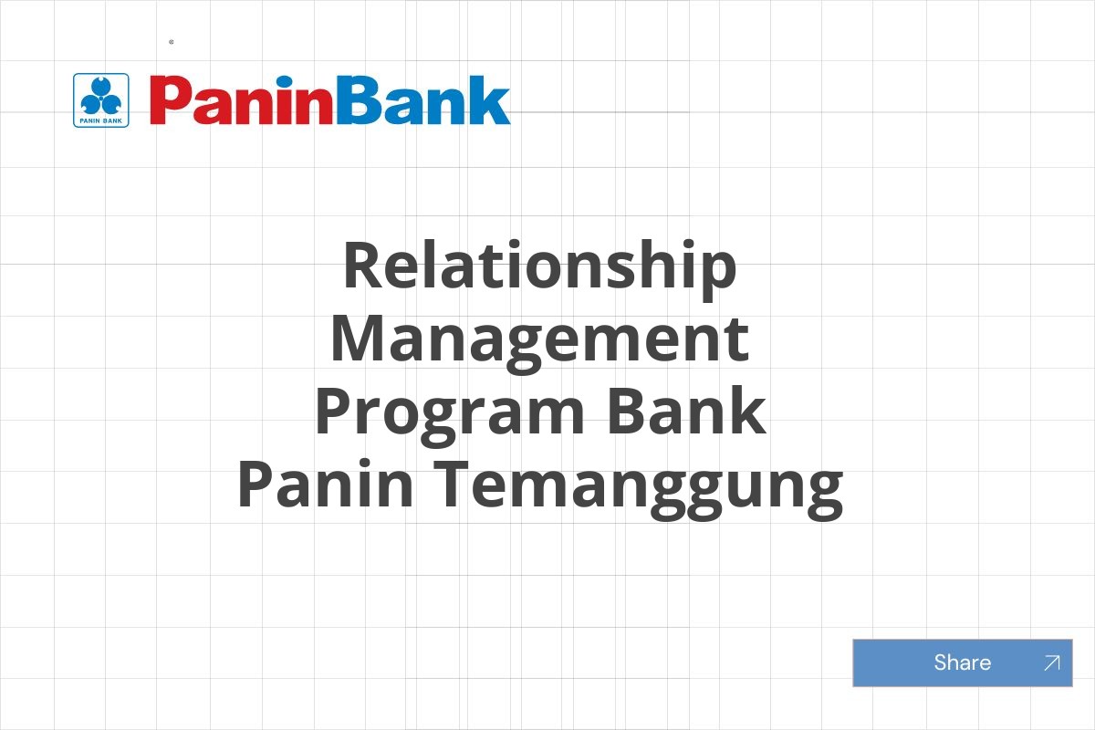 Relationship Management Program Bank Panin Temanggung