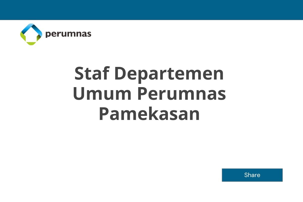 Staf Departemen Umum Perumnas Pamekasan