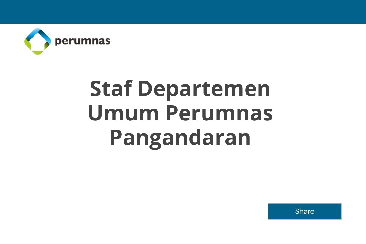 Staf Departemen Umum Perumnas Pangandaran