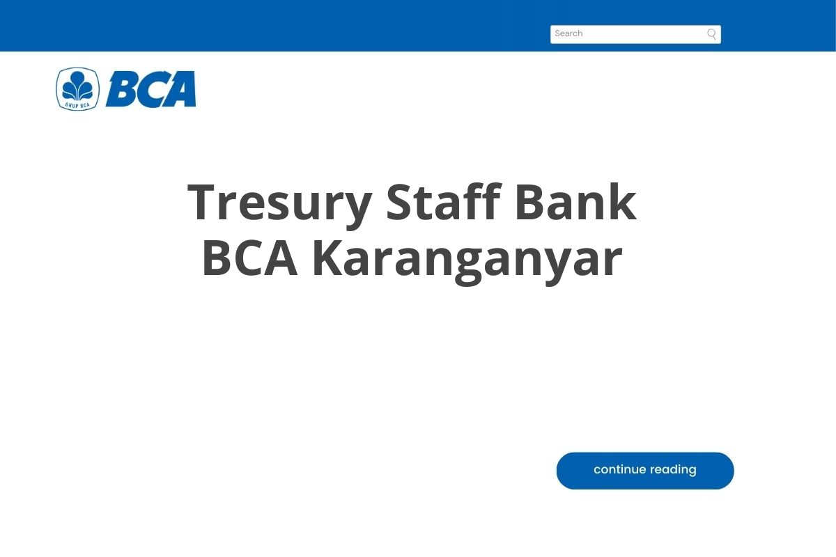 Tresury Staff Bank BCA Karanganyar