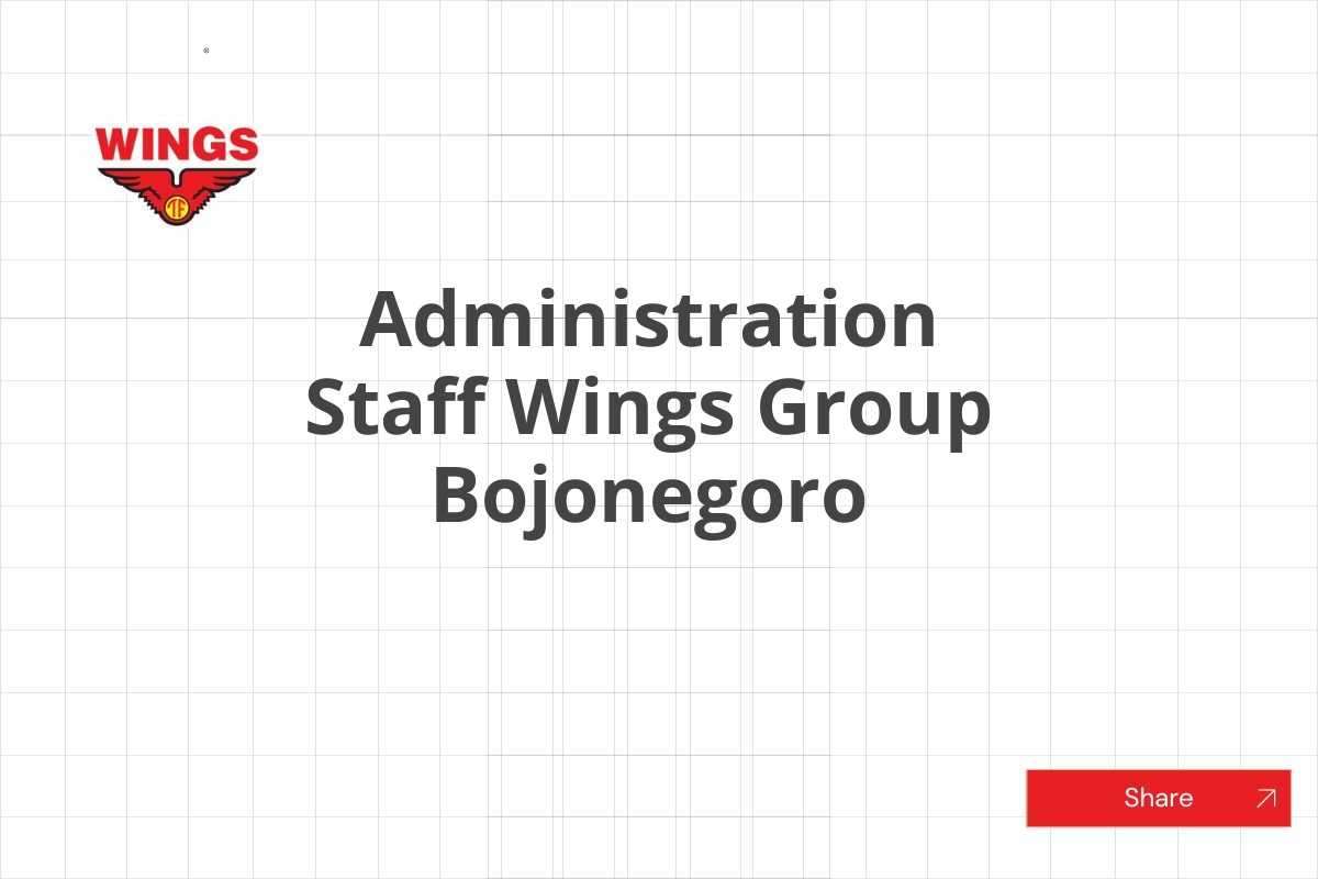 Administration Staff Wings Group Bojonegoro