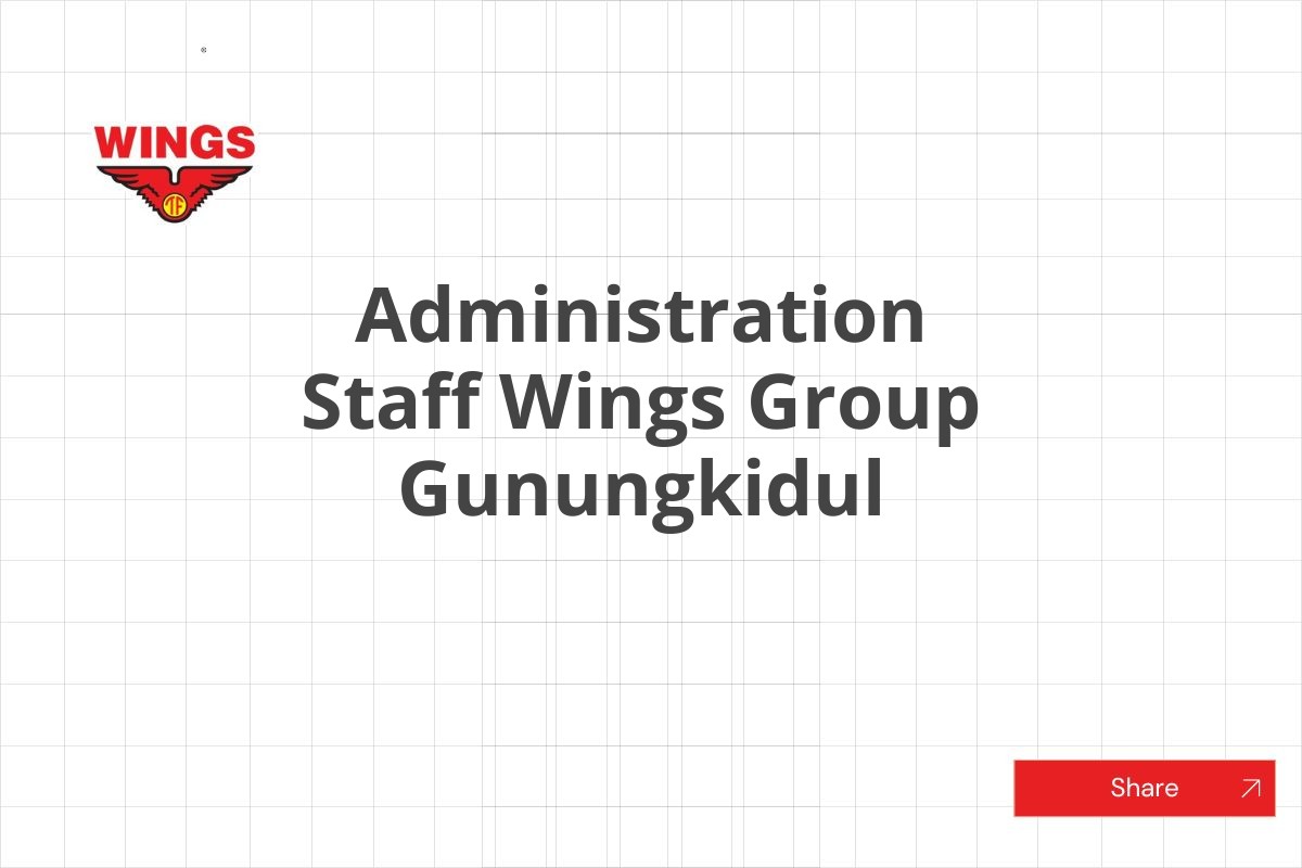 Administration Staff Wings Group Gunungkidul