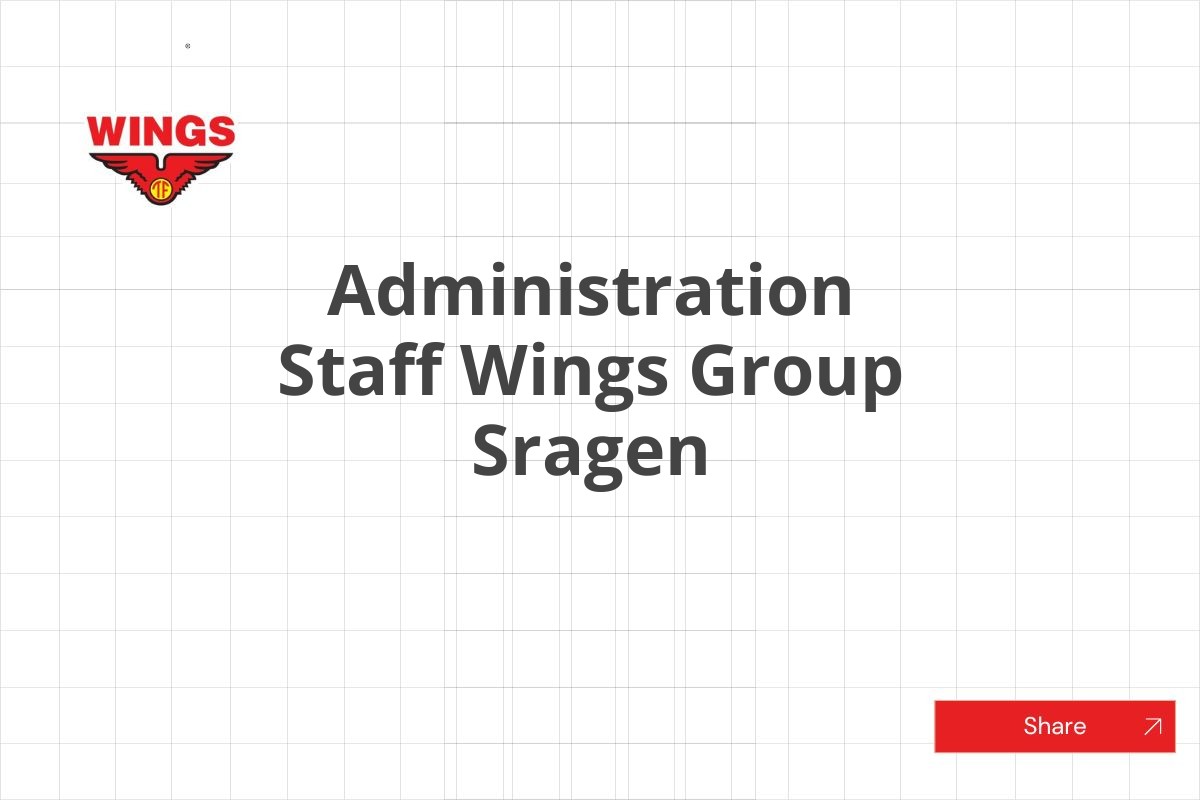 Administration Staff Wings Group Sragen