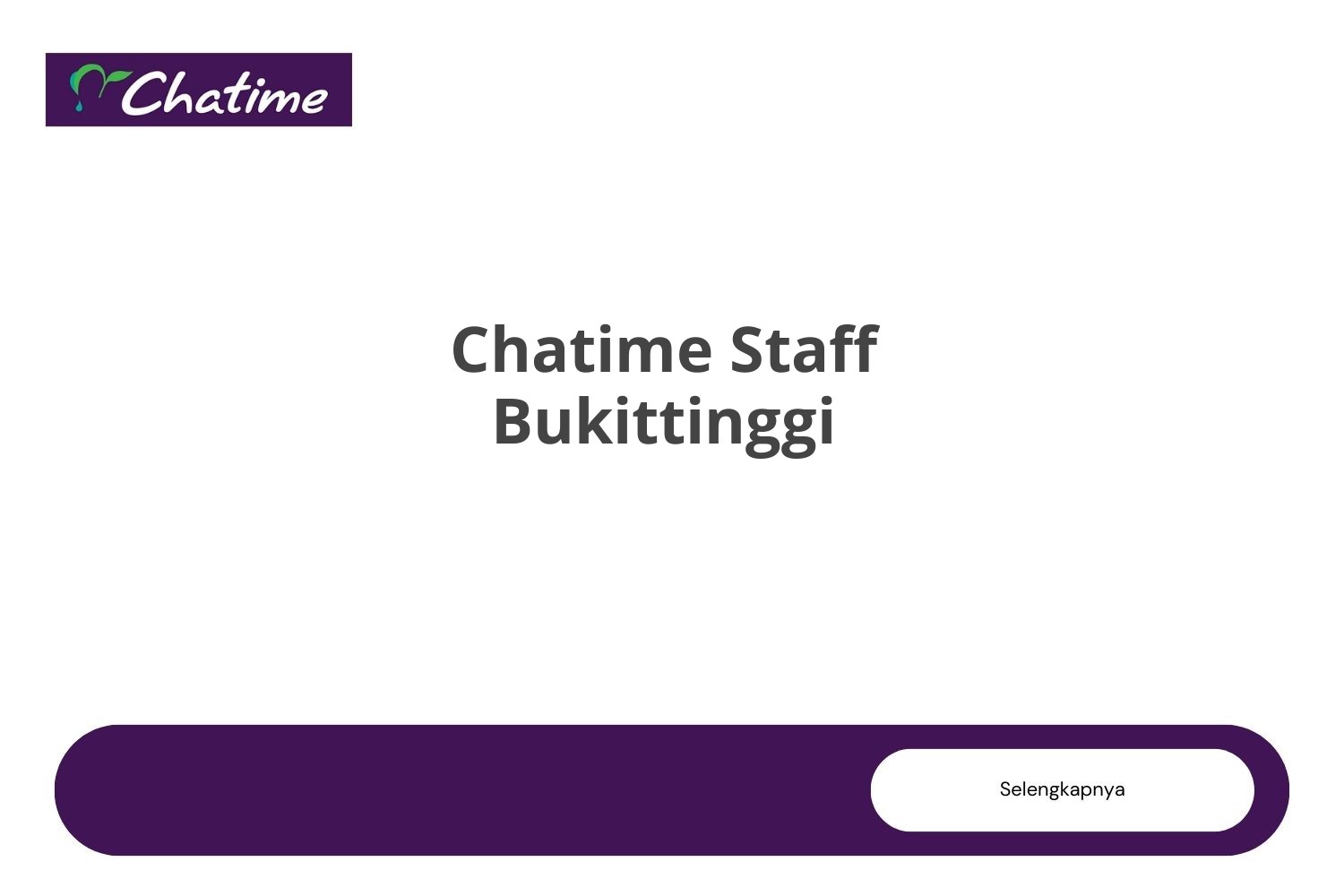Chatime Staff Bukittinggi