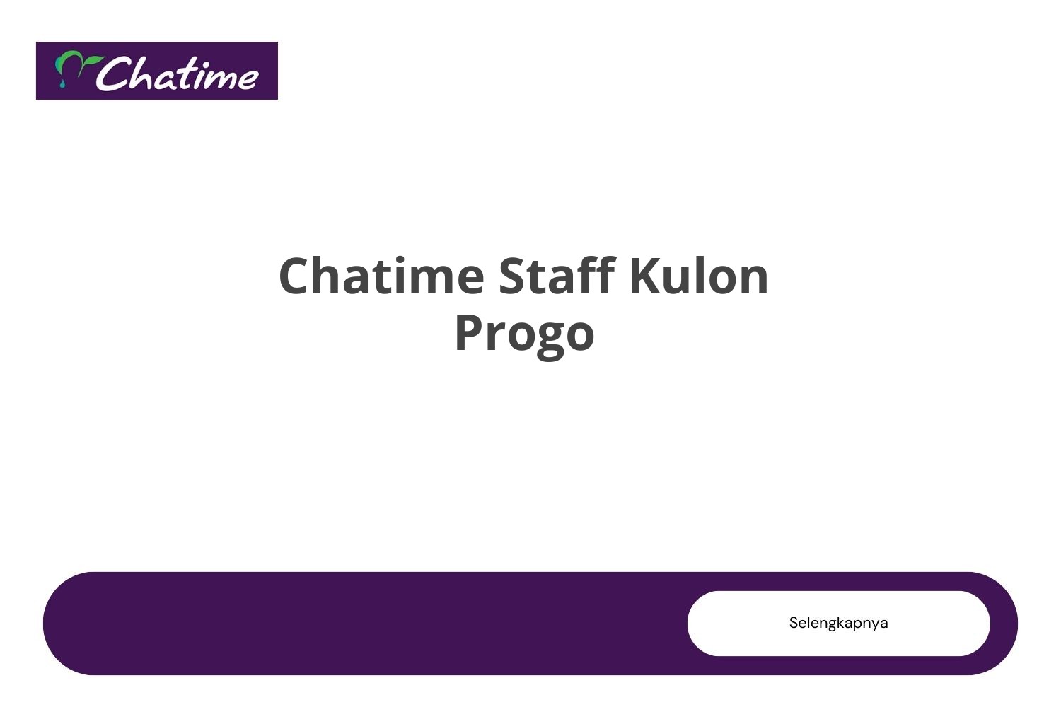 Chatime Staff Kulon Progo