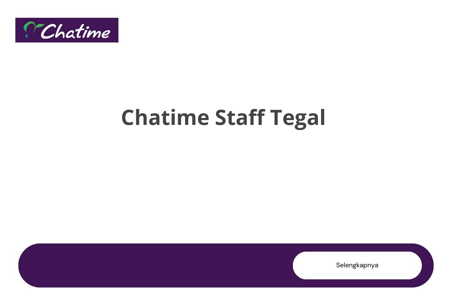 Chatime Staff Tegal