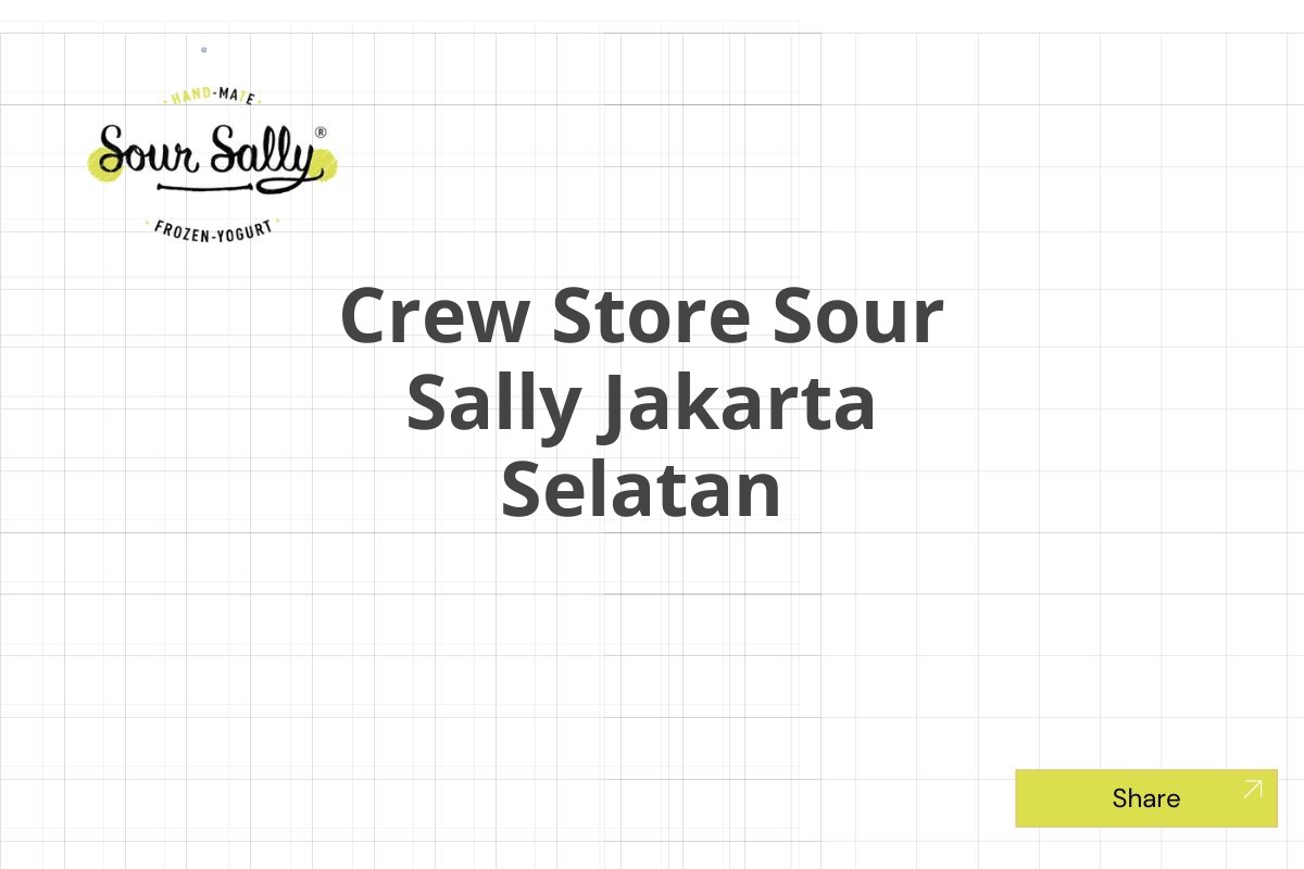 Crew Store Sour Sally Jakarta Selatan