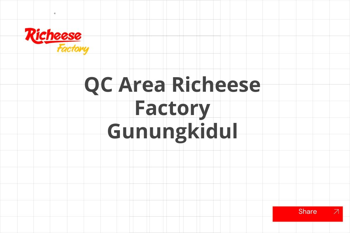 QC Area Richeese Factory Gunungkidul