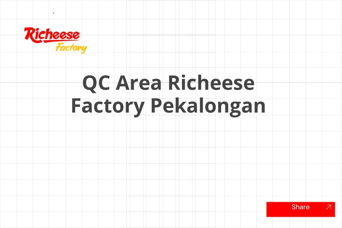 QC Area Richeese Factory Pekalongan
